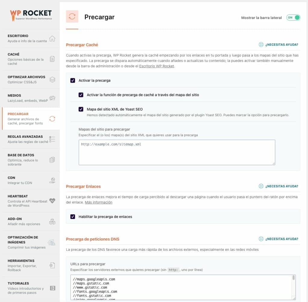 Wp rocket plugins para optimizar wordpress